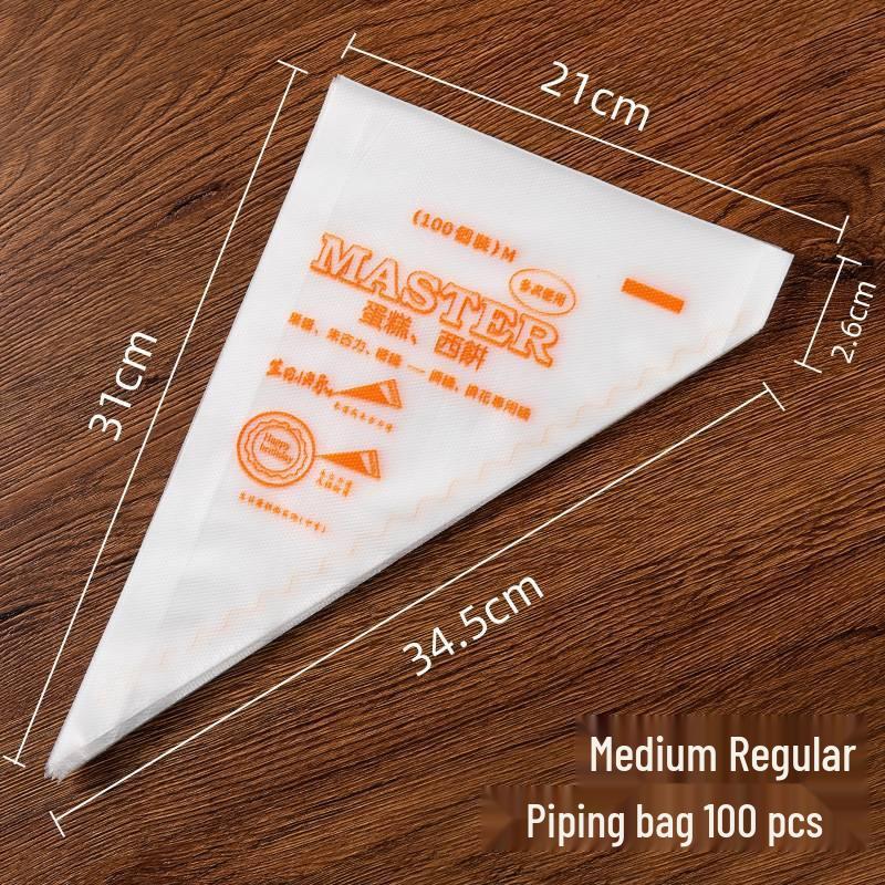 Thick Disposable Icing Bags: Large, Medium, Small - Cake, Cream, and Baby Food Decorating Tools