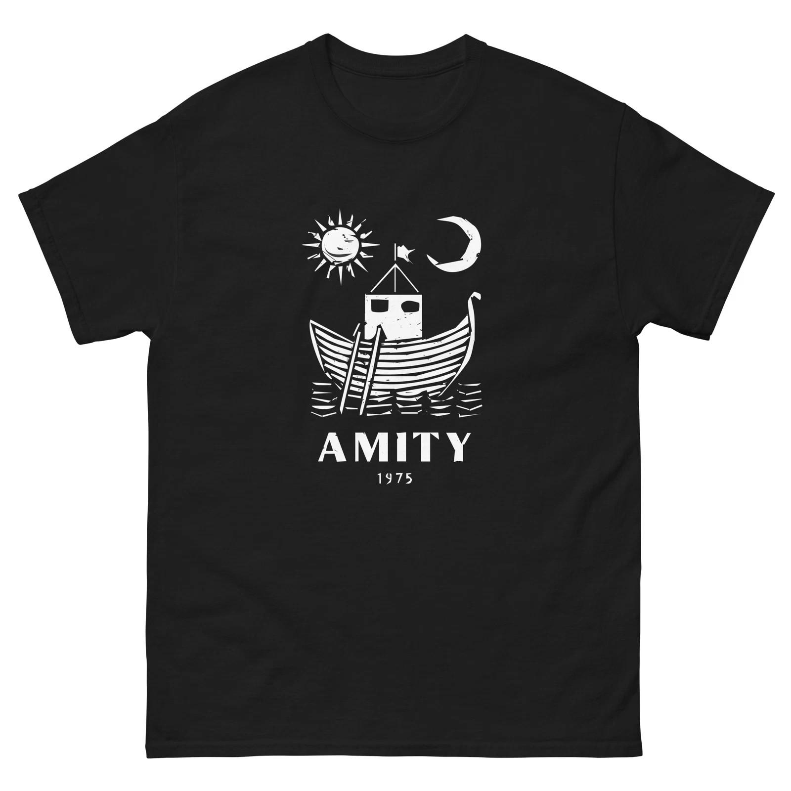 Amity 1975 Tshirt Unisex - Jaws, Shark, Retro, Vintage Unisex classic tee S разноцветный