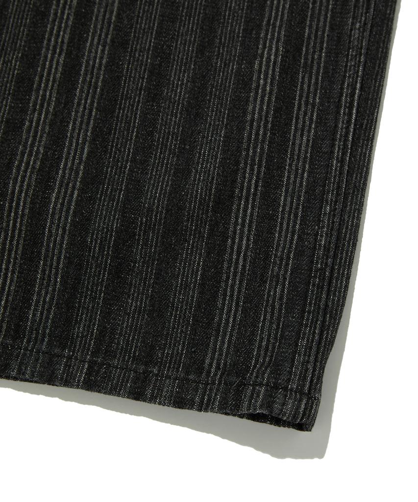 Seuweideu Stripe Denim Shorts [Black]