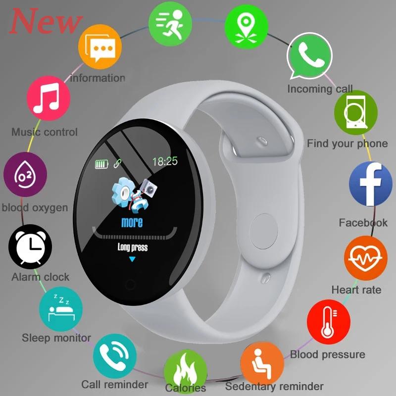 2025 New D18 Multifunctional Smart Watch Women Bluetooth Connected Phone Music Fitness Sports Bracelet Sleep Monitor Smartwatch