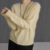 Fluffy Crew Neck Knit Sweater for Women