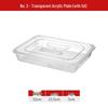 Wuhe Acrylic Transparent Rectangular Tray with Lid