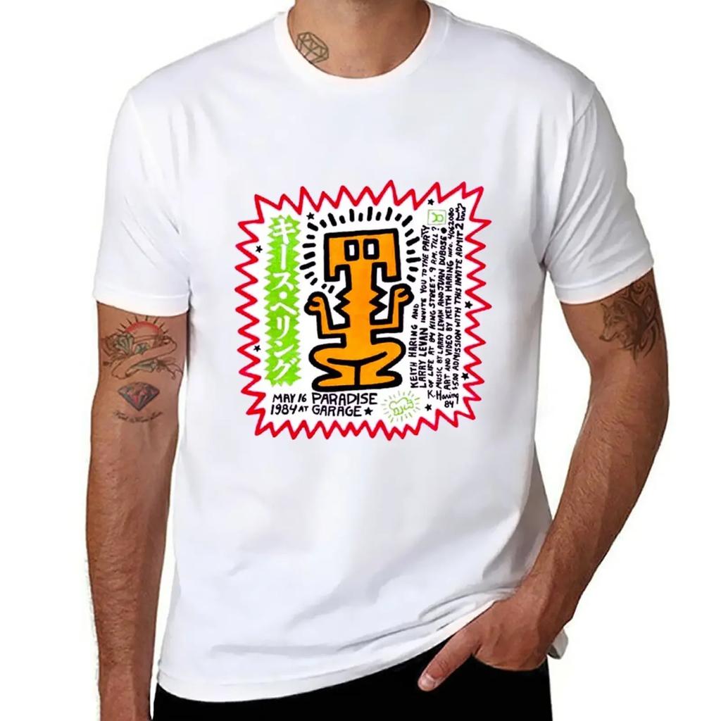 PARADISE GARAGE LARRY LEVAN PARTY OF LIFE FLIER T-Shirt vintage clothes boys whites mens graphic t-shirts anime