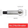 Nut Screw Splitter Cracker Remover Tool Set Manual Heavy Duty Steel Rusted Nut Breaker for Auto Repair Garage