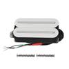 FLEOR White Ceramic Electric Guitar Hot Dual Rails Humbucker Pickup 14K/ 7K Guitar Parts