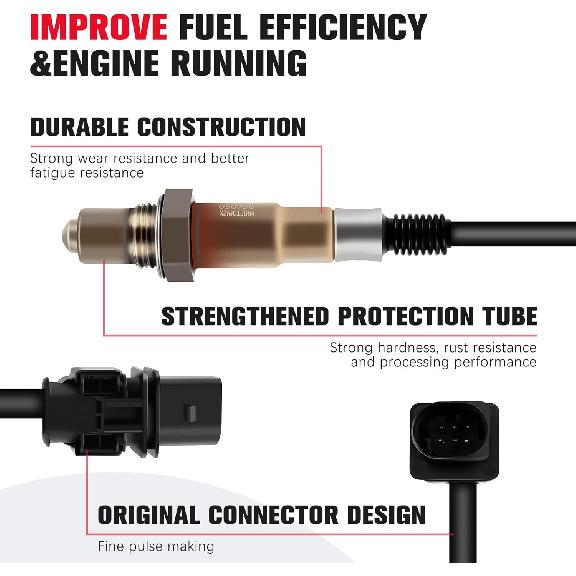 234-5055 Upstream O2 Oxygen Sensor for Hyundai 2012-2017 Accent Veloster 1.6L-L4, for Kia 2012-2018 Rio 2012-2016 Soul 1.6L-L4, 39210-2B210