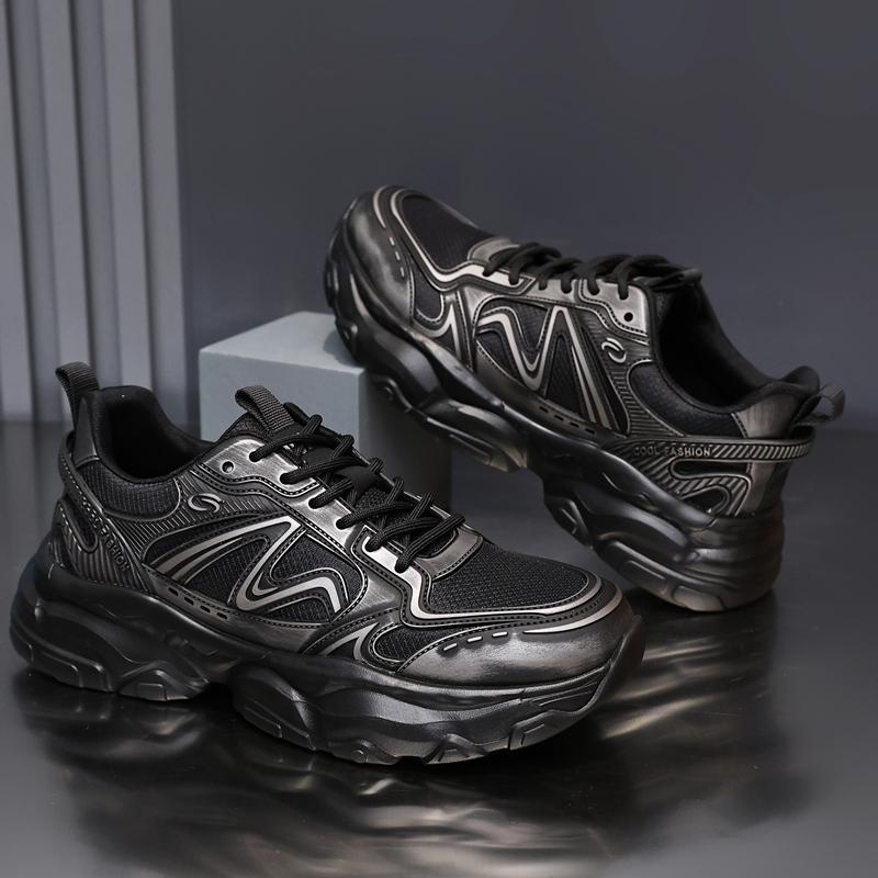 Fashion Golden Sapling Winter Breahtable Mesh Men Casual Sneakers Lace-up Comfy Outdoor Mens Shoes Climbing Walking Leisure Footwear