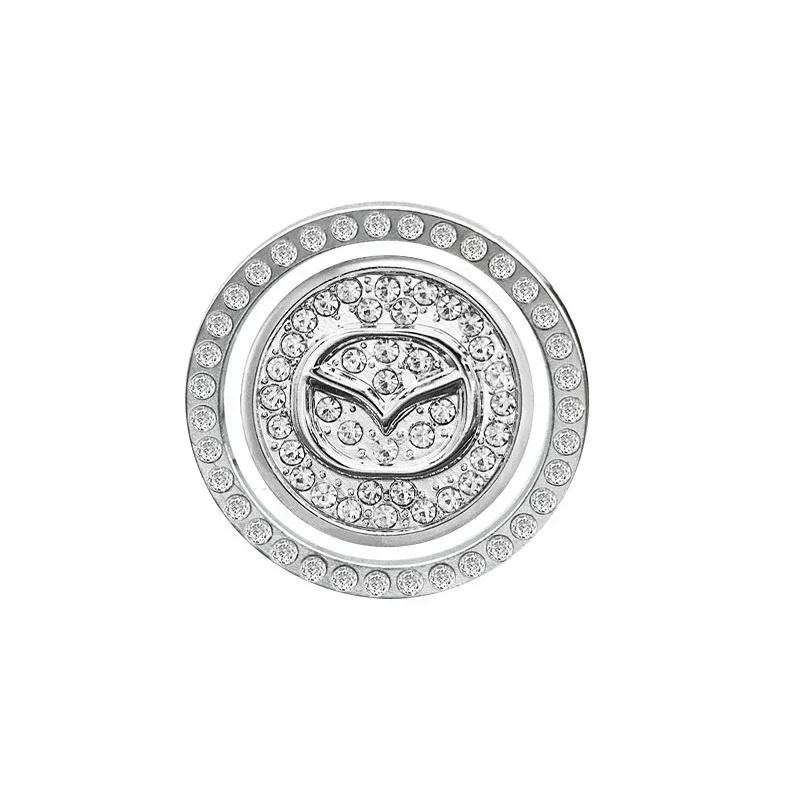 

Car One-click Start Button Decoration Sticker Crystal Rhinestone ngine Ignition Sticker For Mazda 2 3 5 6 Axela Atenza Allegro белый
