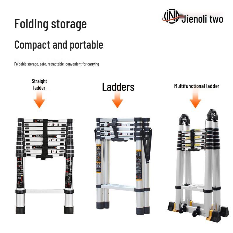 JNL Multifunctional Aluminum Telescopic Ladder