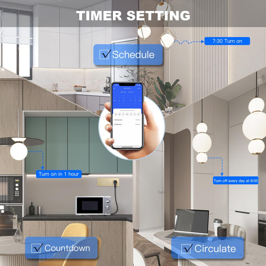 BSEED  Wifi Double 1/2/3Gang Touch Switches Smart Life Alexa Control Plus Normal Wall Power Socket EU Standard Glass Panel 228mm