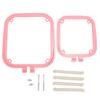 Double Layer Embroidery Frame Stitch Hoop Stand Adjustable Integrated ABS Needlework Holder Tool for Desktop Watermelon
