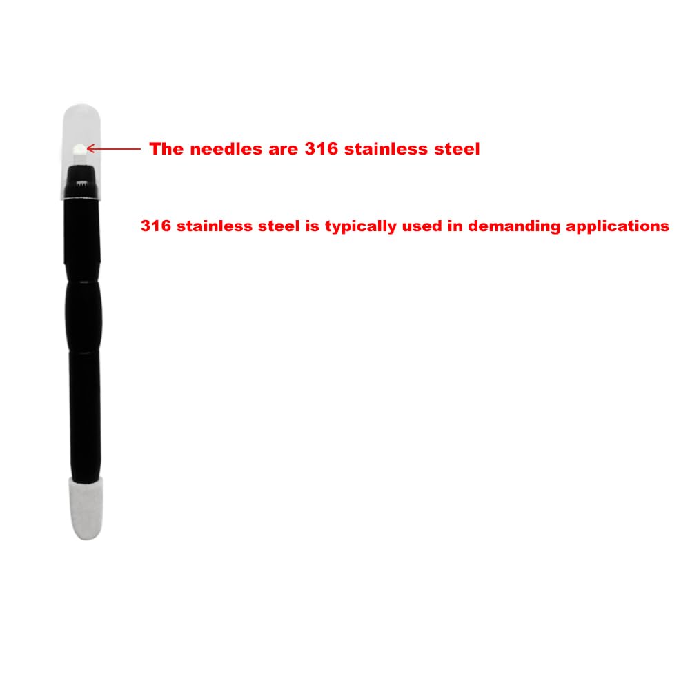 Very Sharp Disposable Microblading Pens 18U With Pigment Brush Microblading Pen Disposable 10 pcs/pack