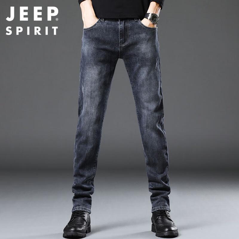 JEEP SPIRIT Men's Autumn/Winter Straight Fit Jeans