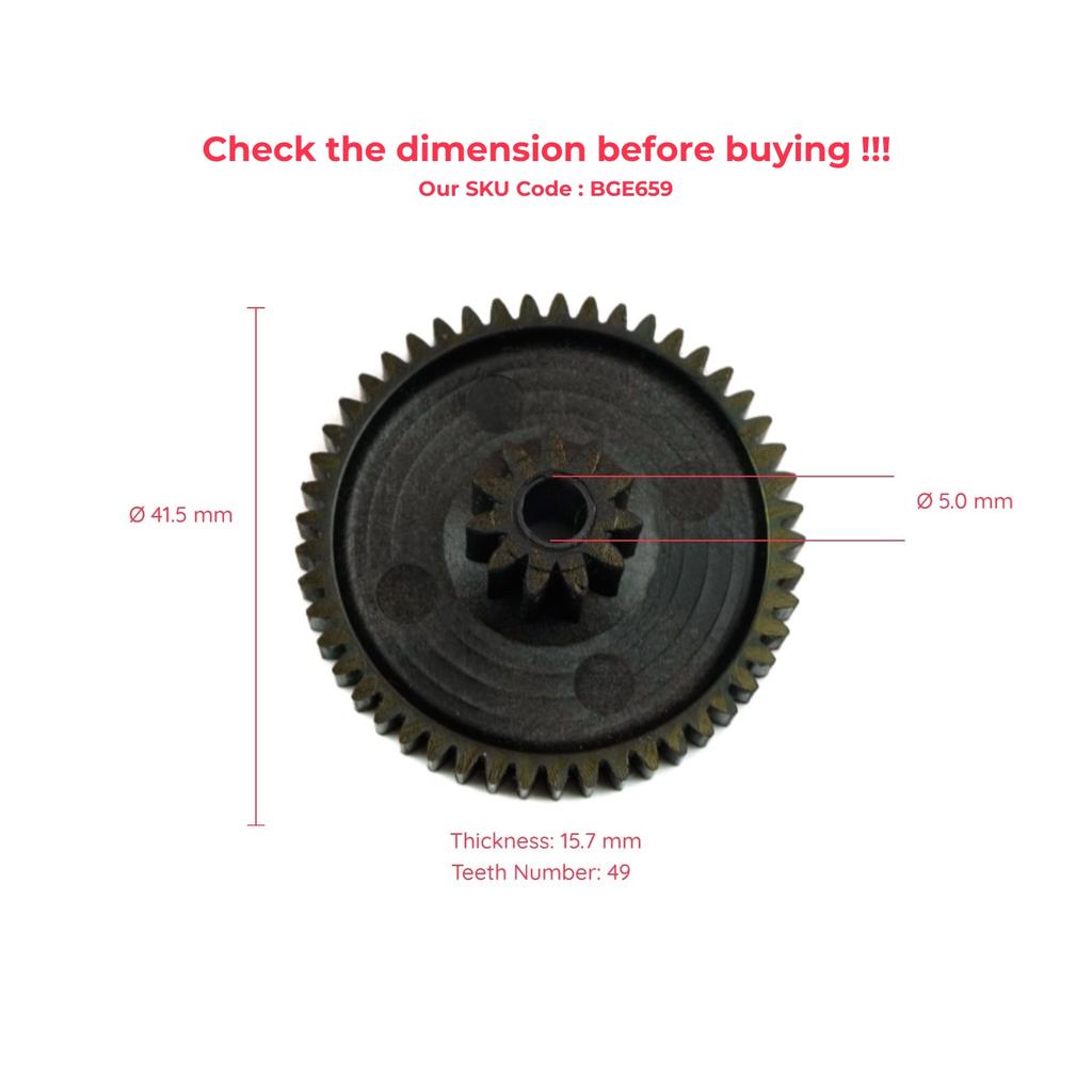 For Dacia Logan Duster Sandero BGE659 EGR Exhaust Gas Recirculation Valve Cooler Motor Cog Gas Sprocket Actuator Gear 49 Teeth