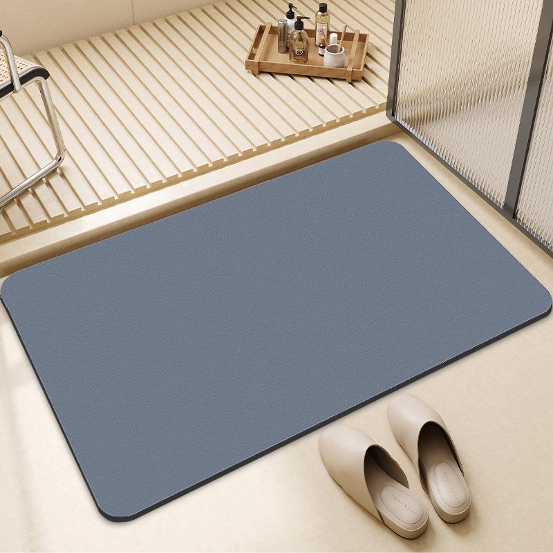 Simple Diatom Mud Floor Mat - Stain-Resistant, Water-Absorbent, Non-Slip, Wear-Resistant, Easy-Clean Bathroom Foot Mat.