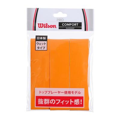 Wilson Grip Tape PRO OVERGRIP Orange WRZ4020OR Tennis/Badminton (3-Pack)