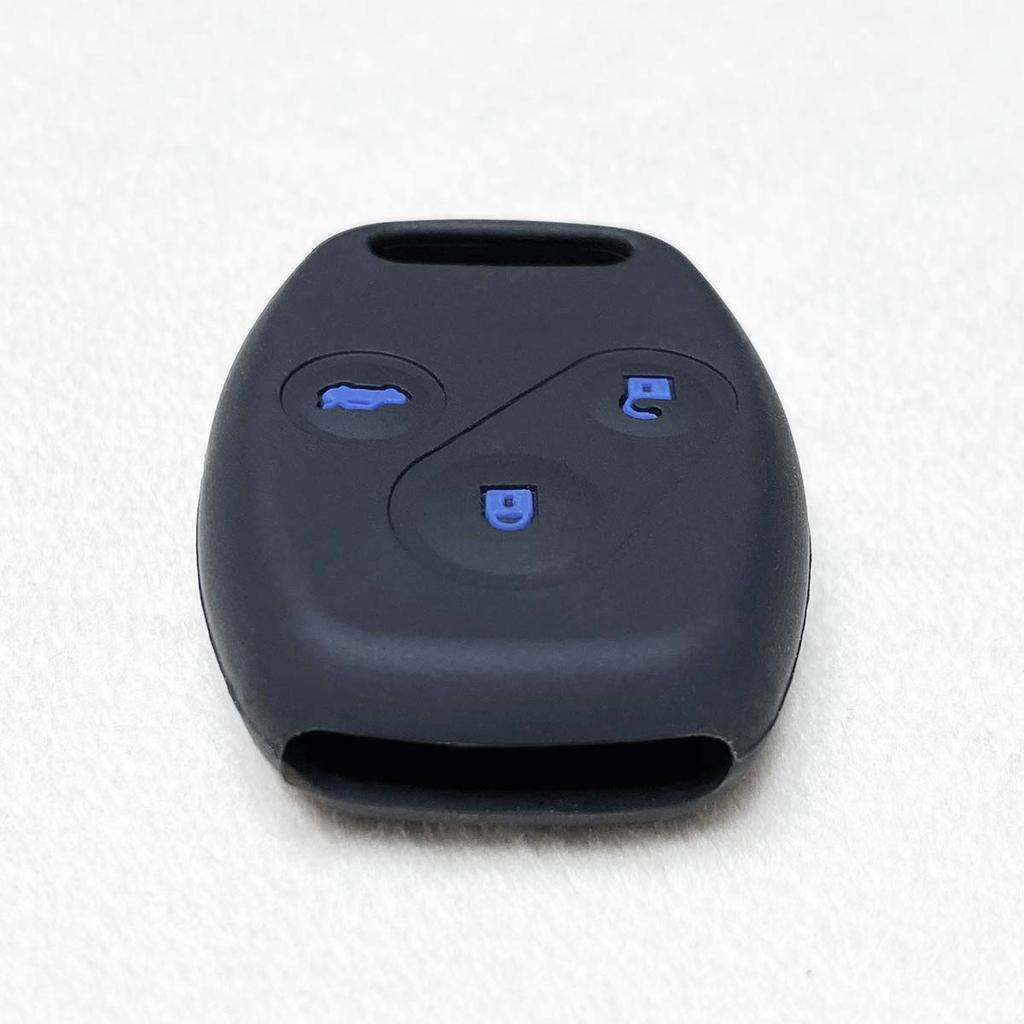 [IKT] Silikonhülle für schlüssellose Schlüssel 3 Tasten Schwarz Blau / Passform / Odyssey