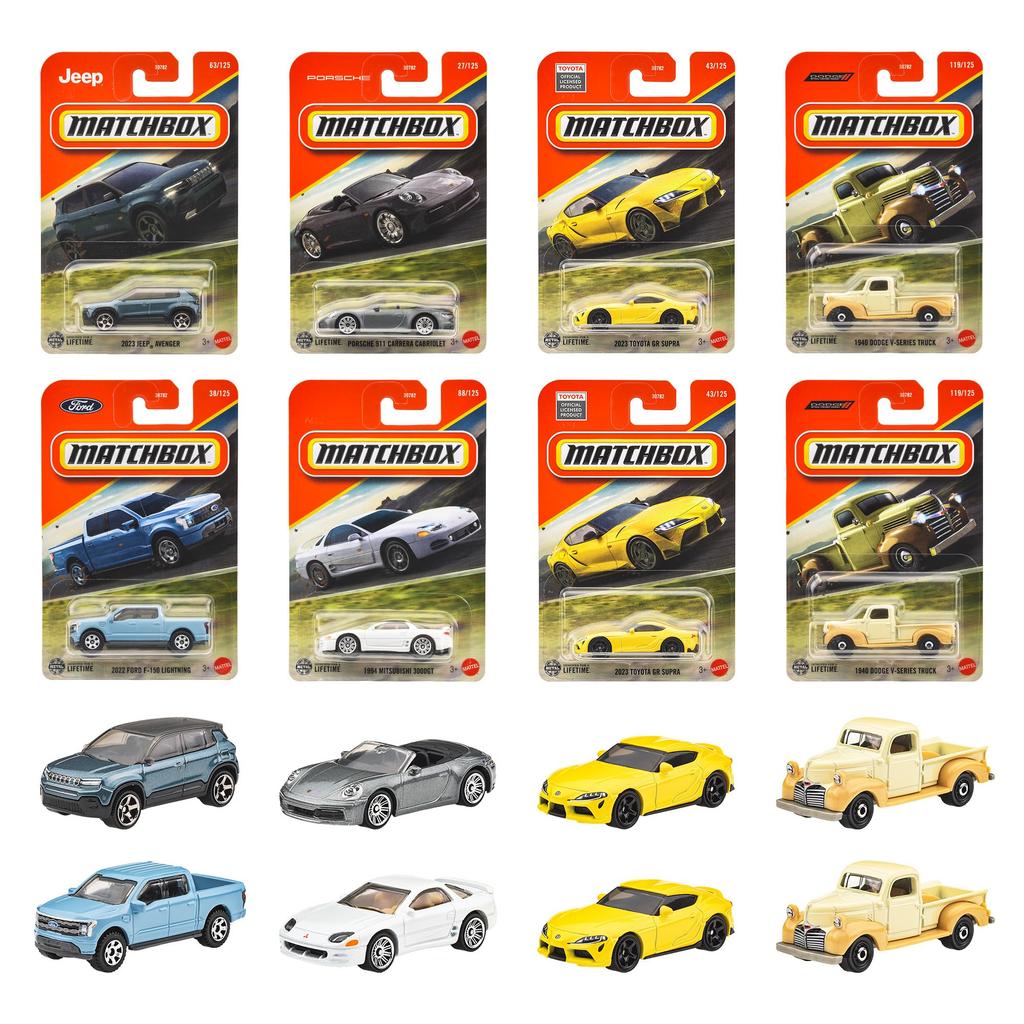 Matchbox Basic Cars K Assortment Vehicle Toy Mini Box Ages Cars, 24-Car Set, Set, 3+, Multicolor, 30782-98CK