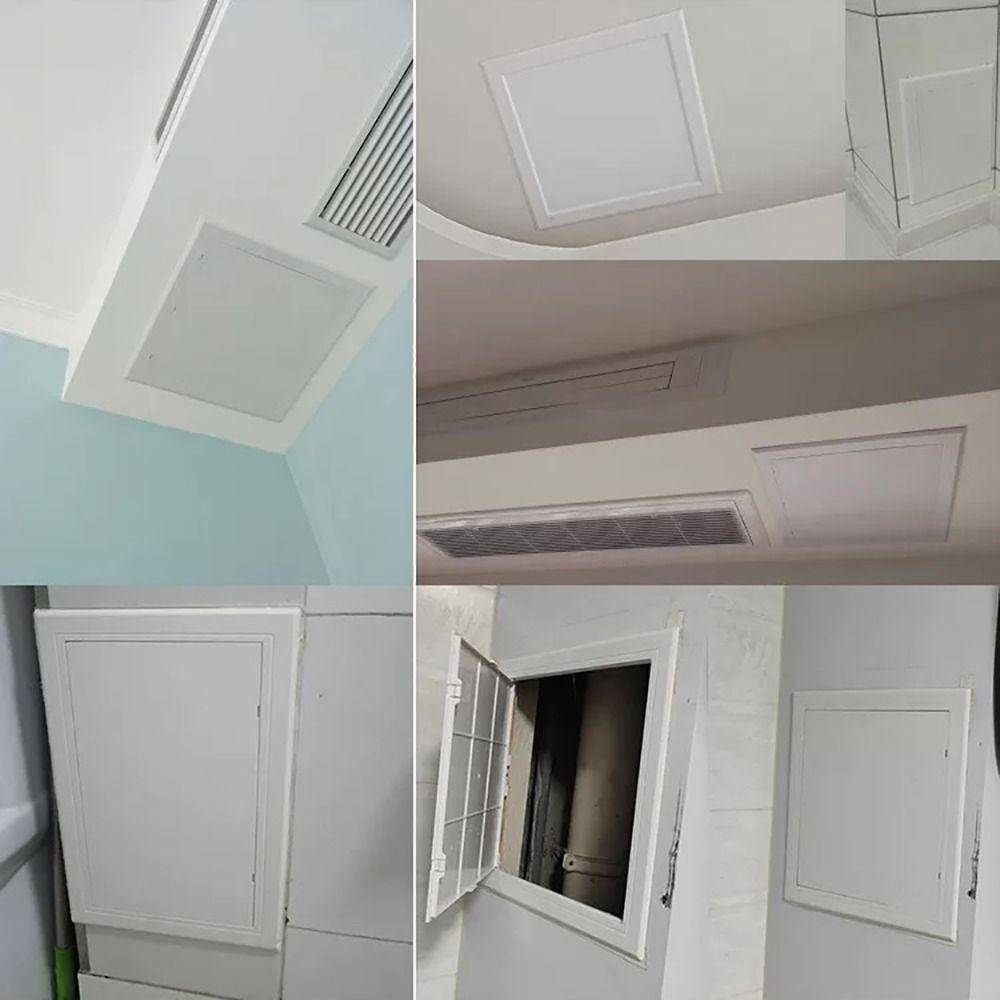 White Opening Flap Cover Plate Plastic Inspection Hole Mew Access Hatch Cover  Doors Wall Ceiling