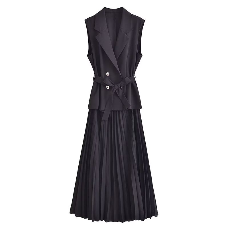 

Women s New Fashion Style Vest Dress Black L
