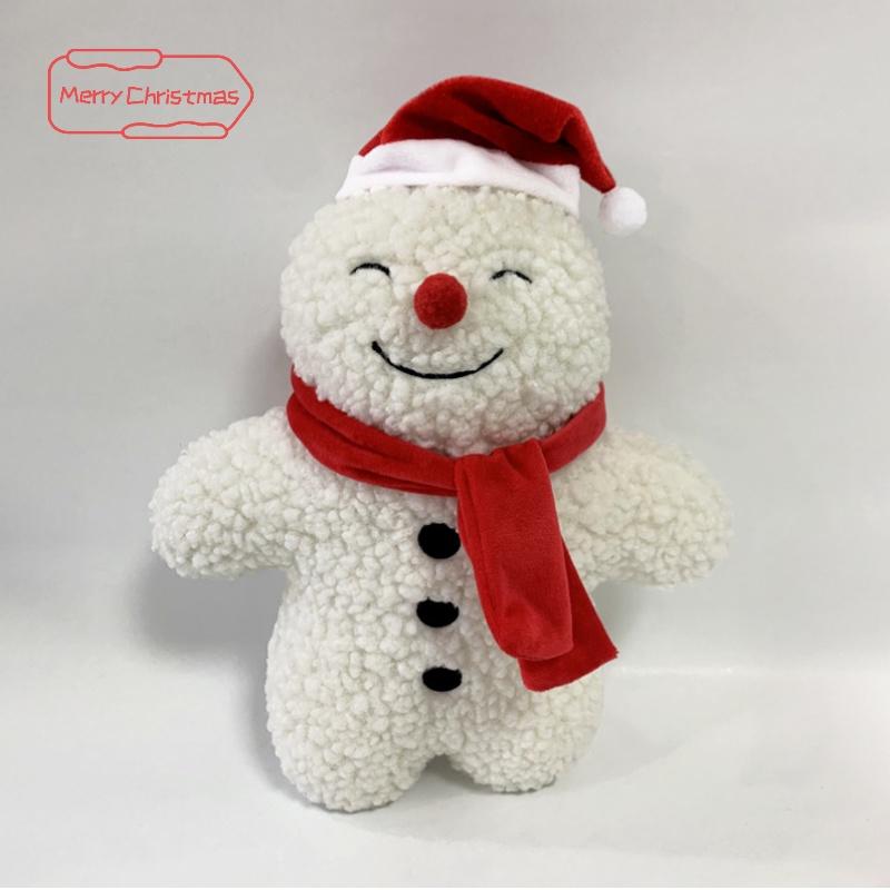 Weihnachts-Schneemann-Kissen Entzückende Weihnachtsmannmütze Dekorative Plüschkissen