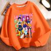 Children's Trendy Witch Hunt Team Hoodies for Autumn and Winter, Casual Long-sleeved Round-neck Hoodies for Boys and Girls