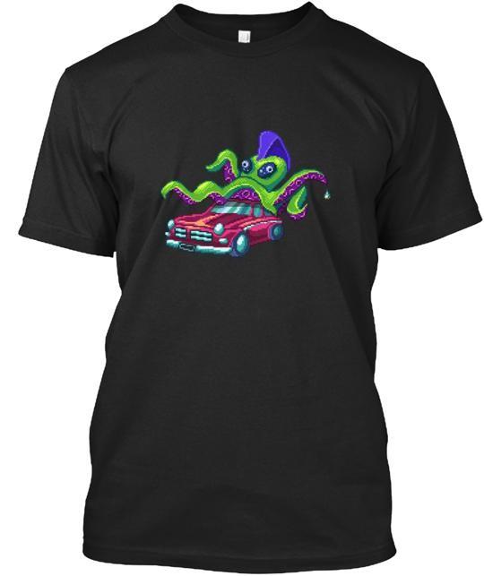 Octopus On A Car T-Shirt XXXL