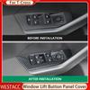 4Pcs Car Door Window Lift Panel Cover Sticker for Volkswagen VW T-Cross Tcross 2018    2022 2023 LHD