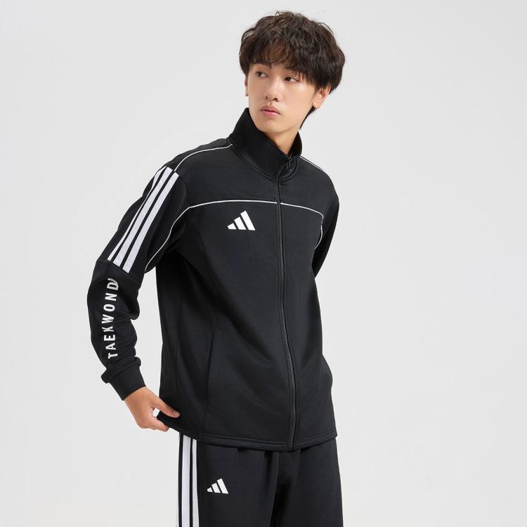 Adidas Knitted Stand Collar Casual Jacket Unisex Jackets TR40TK-BW