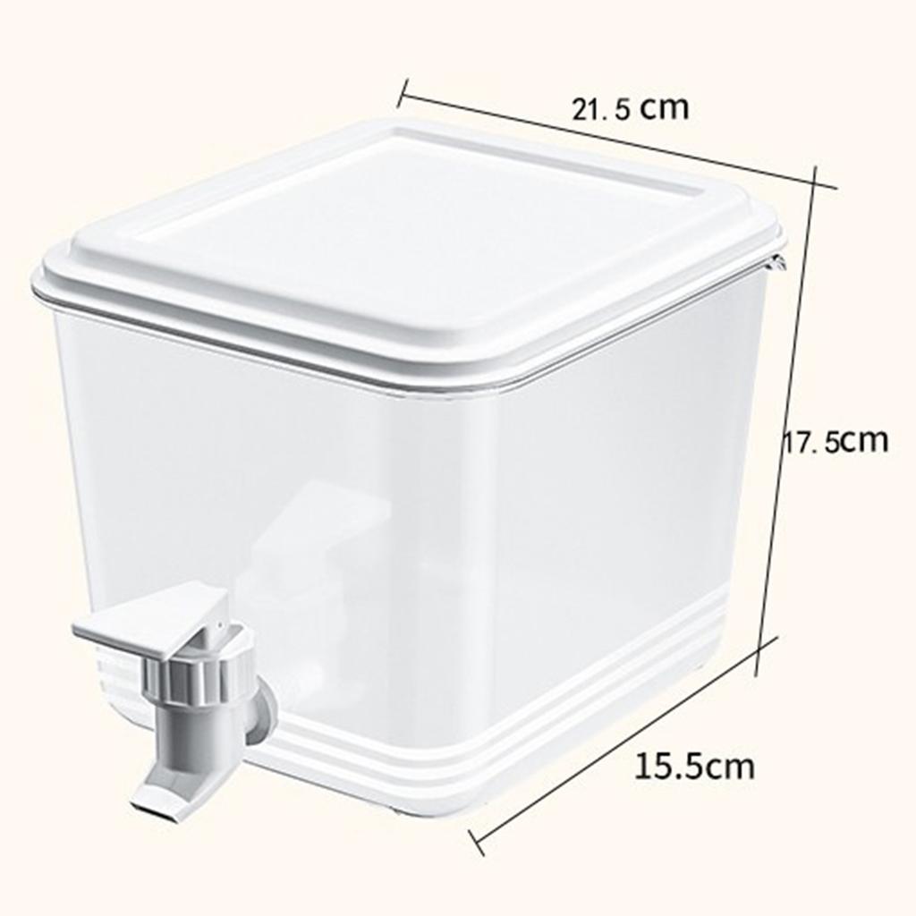 Cold Water Kettle with Faucet 3.5/5LBeverage Dispenser Water Jug Lemonade Drink Container Water Pitcher for Refrigerator Kitchen