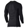 Nike Letter Logo Print Warm Training Tight Round Neck Simple Long Sleeve T-Shirt Men Tops Black 838023