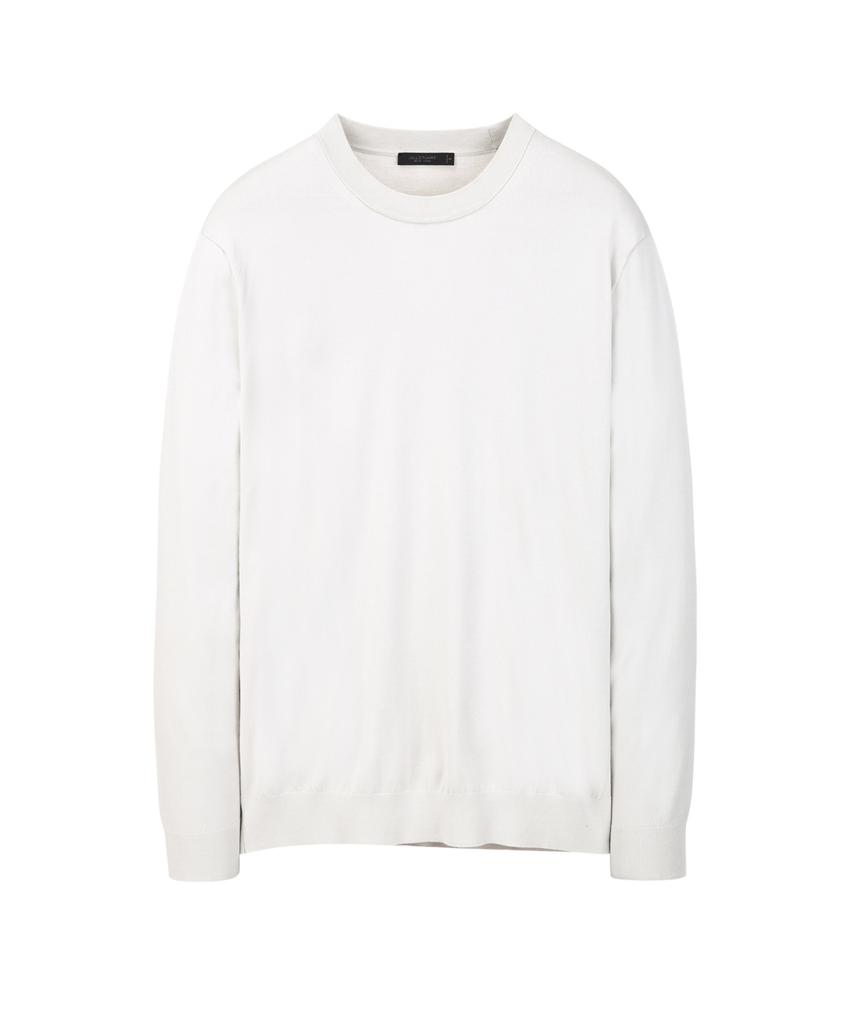 Jilseutyueoteunyuyogmaen Silky Crew Neck Knit - Light Grey (Jnsw6A210G1)