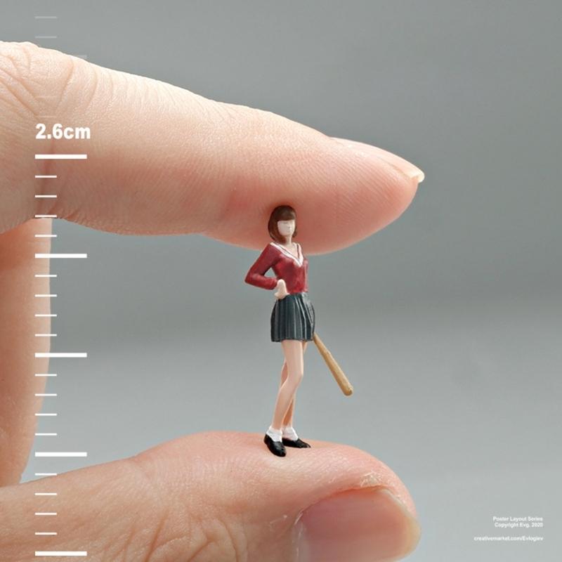 Detailed Miniature Resins Collectibles 1/64 Scale Handcrafted Figures Perfect For Model Train Layouts And Dioramas