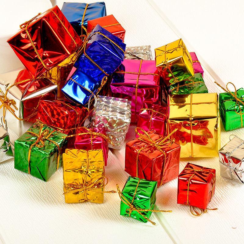 Creative Laser Foam Christmas Gift Bag & Box: Tree Ornaments & Decorations