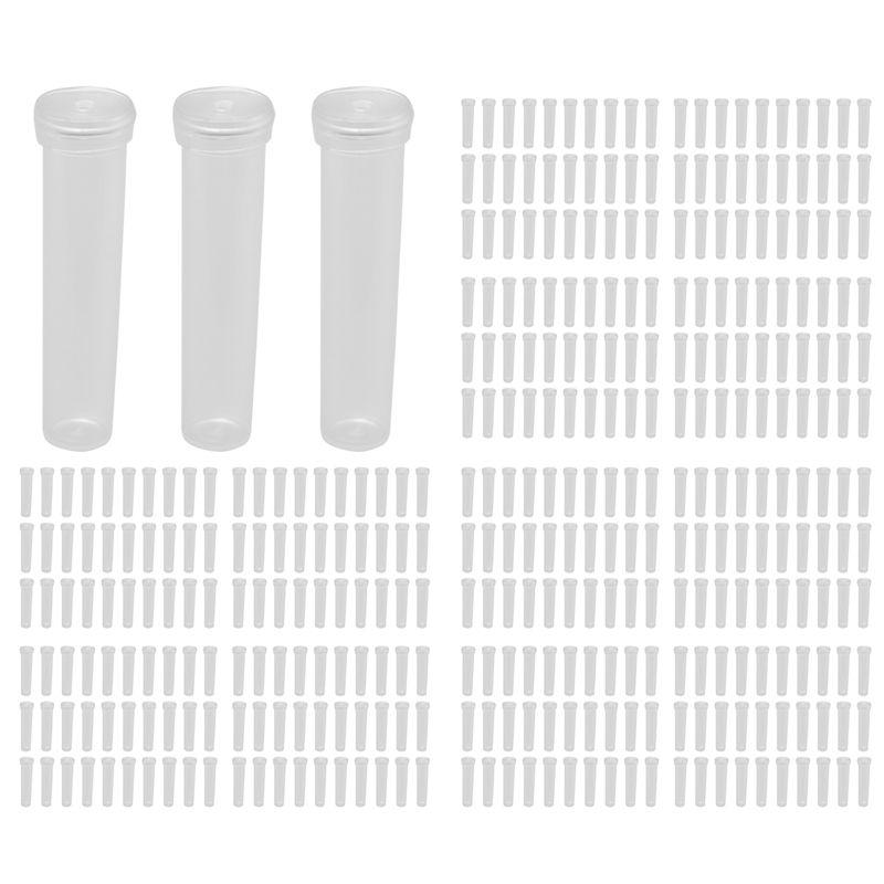 A60zfloral Tube 200-Pack Flower Tube, Flower Vials, Floral Water Tube For Flower Arrangements,Clear Plastic, Opening 3Mmmay