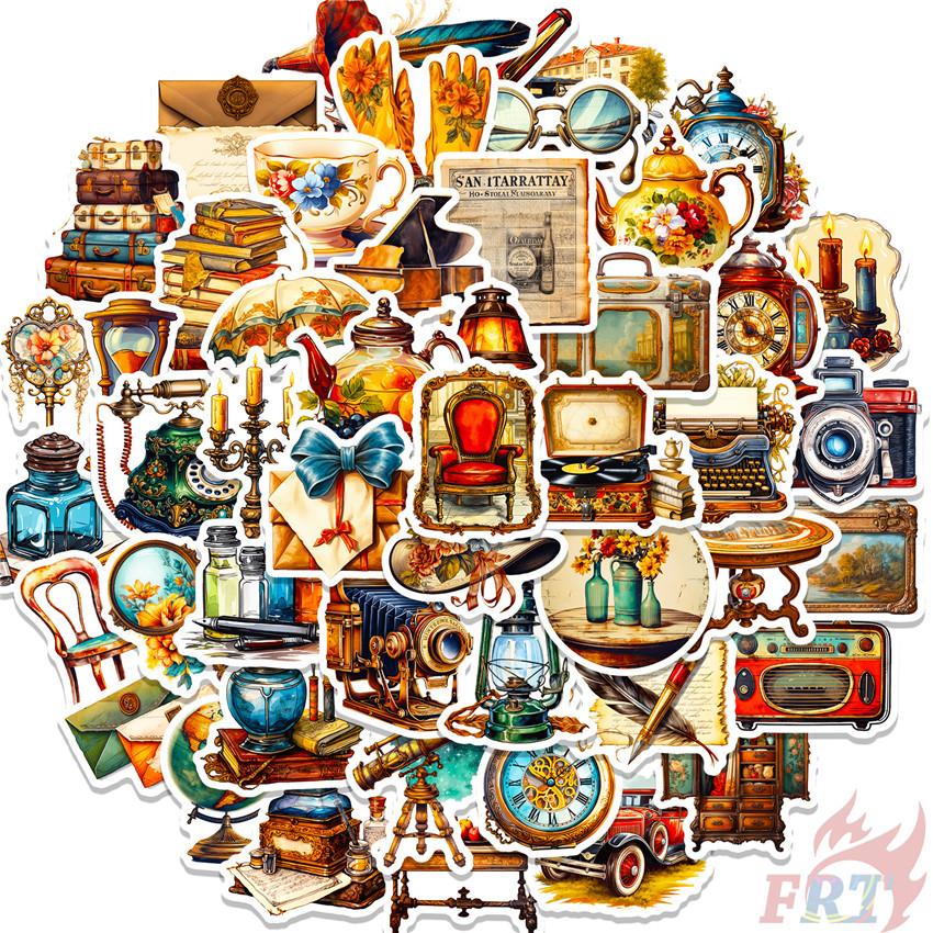 

50 шт./компл. ретро путешествия во времени серии 01 наклейки DIY модные водонепроницаемые каракули наклейки