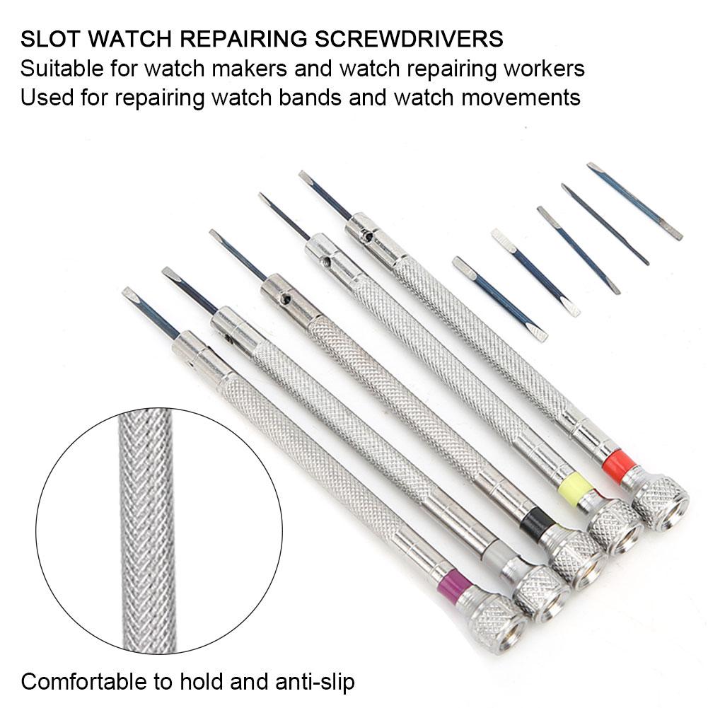 Watch Screwdrivers Spring Steel Slot Watch Repairing Screwdrivers Watch Repair Tools