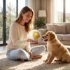 Interactive Pet Toy with Dispenser, Puzzle Ball for Cats and Dogs, Mental Enrichment Toy