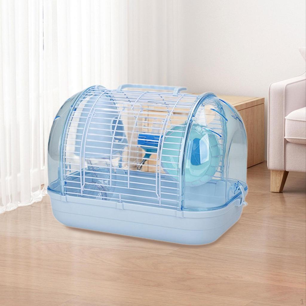 Chinchilla House Pet Carrier, Clear Small Animal Carry Cage, Hamster Cage for Mice, Sugar Glider,