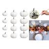 12Pcs Realistic Fall Harvest Small White Mini Artificial Foam Pumpkins for Halloween, Fall and Thanksgiving Decorating