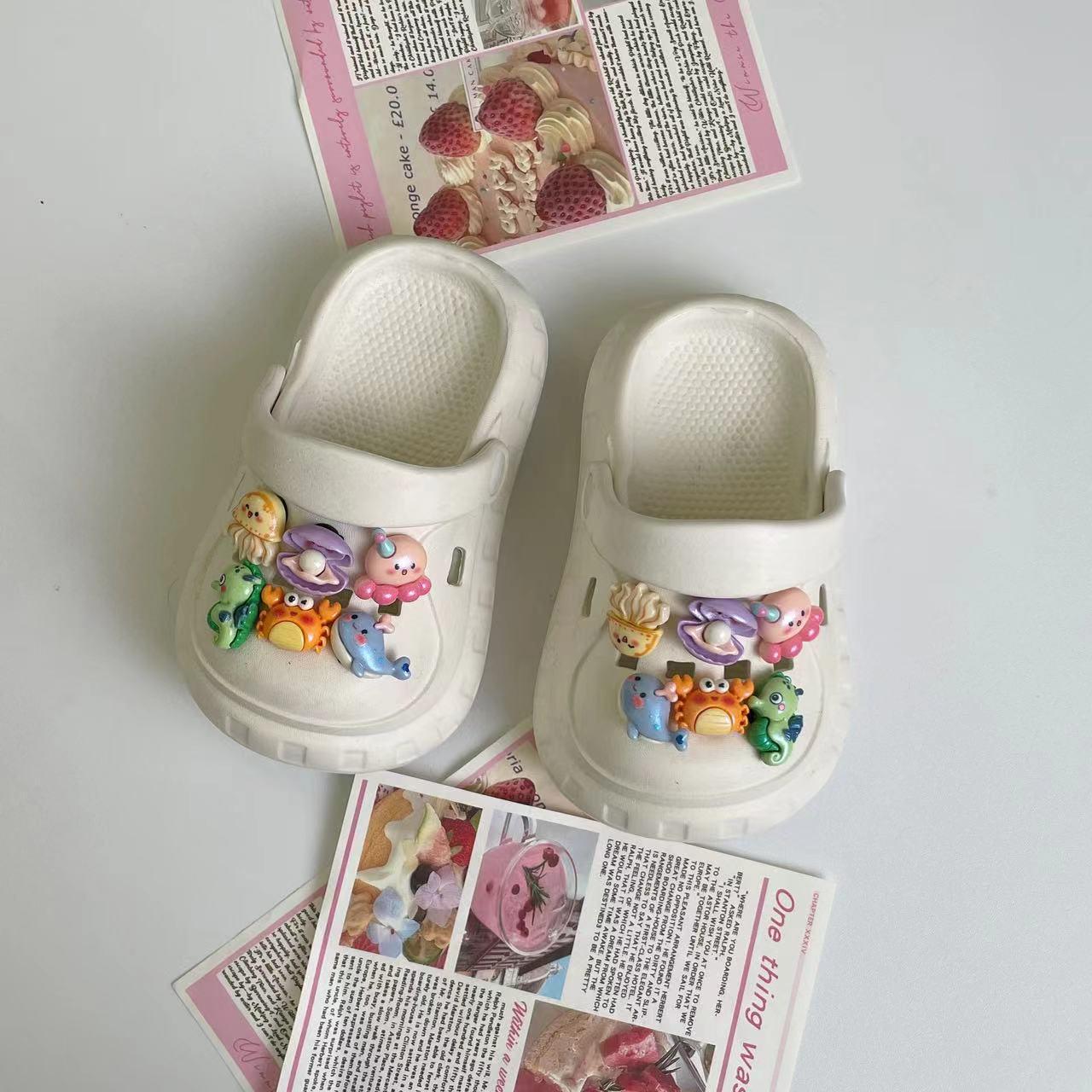 

Летние мягкие нескользящие мультяшные сандалии для девочек и мальчиков - детские, маленькие, средние размеры 15 cm