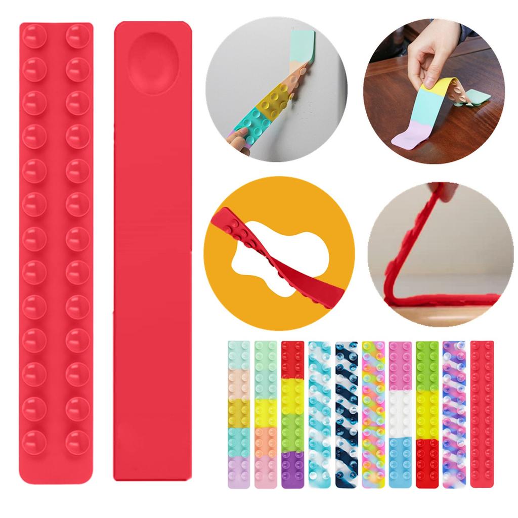 Suction Cup Square Silicone Sheet Squidopop Toy Children Stress S Queeze Toy Soft S Quishy Toy