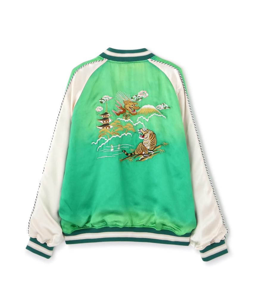 RAYON SUKA ASING JACKET Rayon Aging Sukajan XL 140 Green [Schott] [Schott] Men's 782-5152008