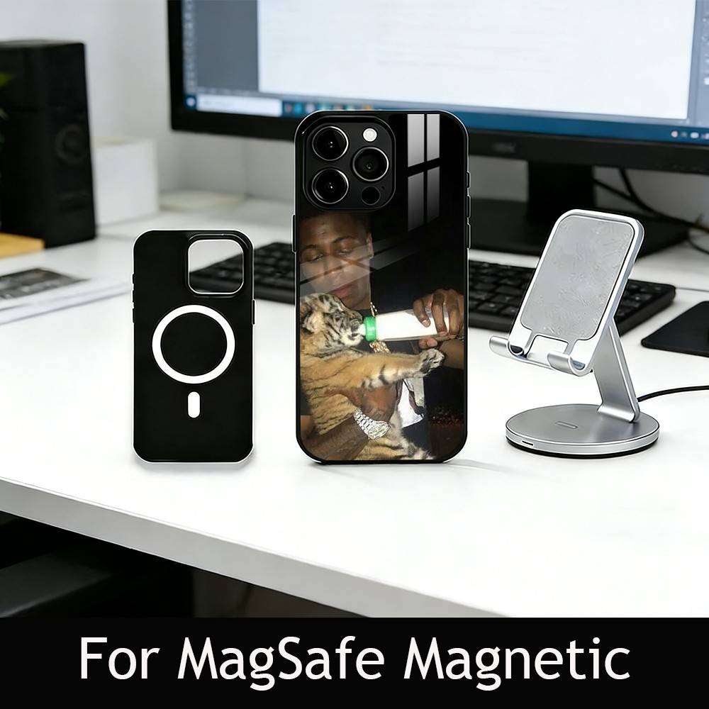 

American R-Rapper YB Phone Case For iPhone17,16,15,14,13,12,11 Plus,Pro Magnetic with Magsafe Wireless Charging iPhone11PRO