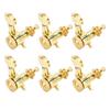 6Pcs Locking Guitar String Tuning Peg Metal Sealed Tuner Head Key Set Kit for Electric NHXF(6 Right Peg Set )