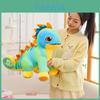 Plush Dinosaur Toy With Color Changing Blue Soft Stuffed Animal For Kids Playroom Decor
