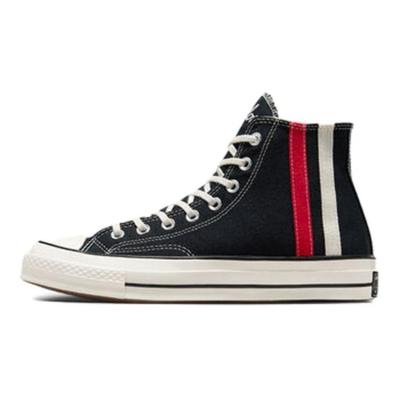 Chuck 70 High Strisce d'Archivio - Sneakers Unisex Nere Rosse Bianco Vintage A07441C