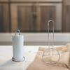 Stainless Steel Vertical Napkins Rack Black/Silver Tissue Stand Roll Paper Towel Holder  Bathroom