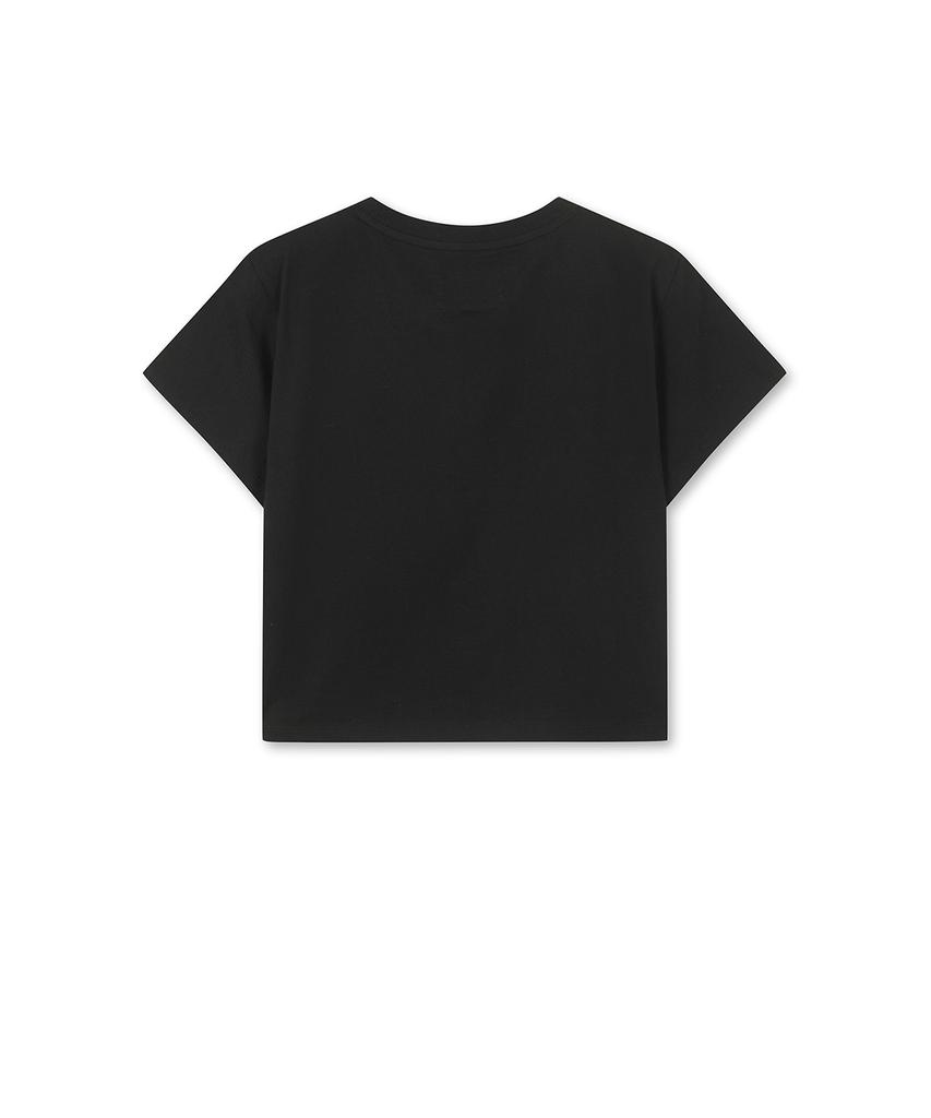 Mattengkim Matin Kim Logo Crop Top In Black
