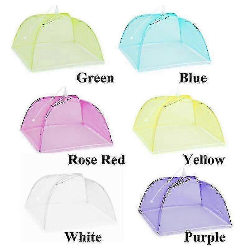 Mesh Screen Food Cover Tent Umbrella 6pcs Food Cover Net For Outdoors Screen Tents Party Bbq hwyC